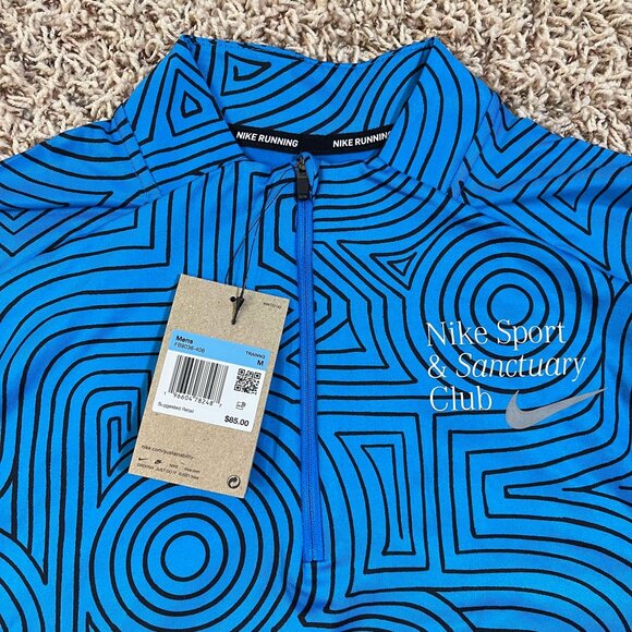 Nike Men’s Dri-FIT Element Quarter-Zip Running Top Blue FB9036-406, Size M (New) - Picture 7 of 15